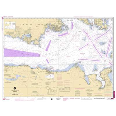 NOAA TRAINING CHART 18465TR: Straight of Juan De Fuca - Eastern Part