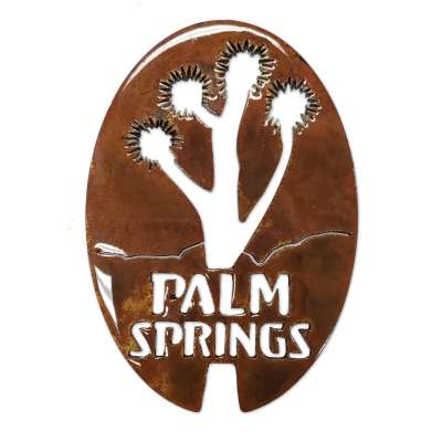 California :Palm Springs w/Joshua Tree Oval MAGNET