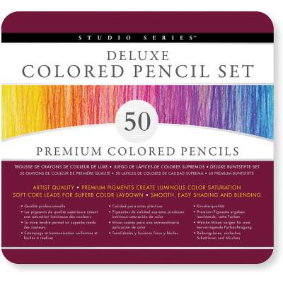 Coloring Books :STUDIO SERIES DELUXE COLORED PENCIL SET (SET OF 50)