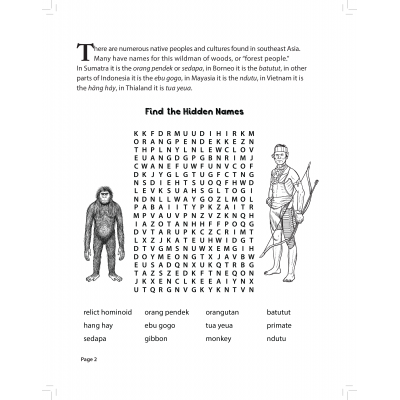 Bigfoot Books :Dr. Jeff Meldrum's Relict Hominoid Fun and Learning Activity Workbook: Orang Pendek Edition