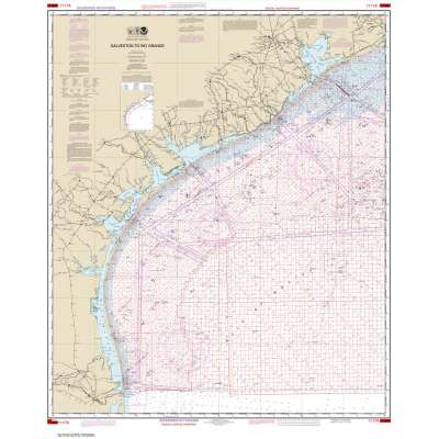 HISTORICAL NOAA Chart 1117A: Galveston to Rio Grande (Oil and Gas Leasing Areas)