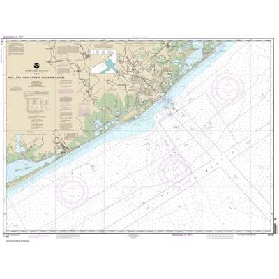 Gulf Coast NOAA Charts :NOAA Chart 11321: San Luis Pass to East Matagorda Bay