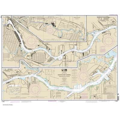 HISTORICAL NOAA Chart 11325: Houston Ship Channel Carpenters Bayou to Houston