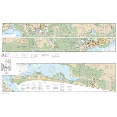 NOAA Chart 11331: Intracoastal Waterway Ellender to Galveston Bay