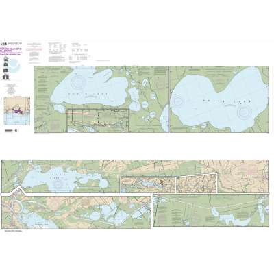 NOAA Chart 11348: Intracoastal Waterway Forked Island to Ellender: including the Mermantau River: Grand Lake and White Lake