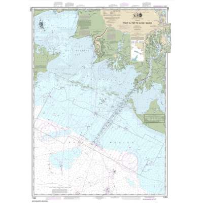 Gulf Coast NOAA Charts :NOAA Chart 11351: Point au Fer to Marsh Island
