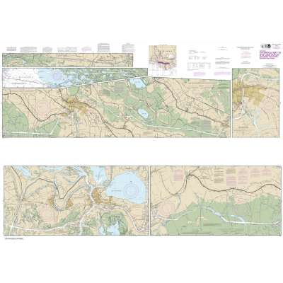 HISTORICAL NOAA Chart 11355: Intracoastal Waterway Catahoula Bay to Wax Lake Outlet including the Houma Navigation canal