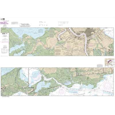 HISTORICAL NOAA Chart 11367: Intracoastal Waterway Waveland to Catahoula Bay