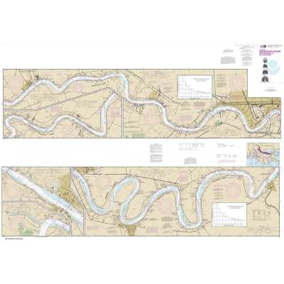 HISTORICAL NOAA Chart 11370: Mississippi River-New Orleans to Baton Rouge