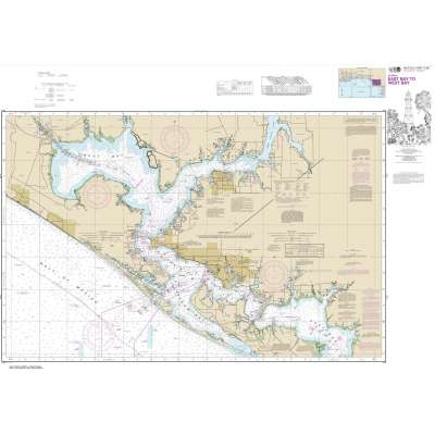 NOAA Chart 11390: Intracoastal Waterway East Bay to West Bay