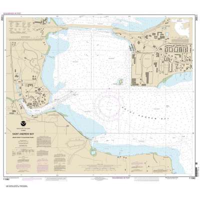 HISTORICAL NOAA Chart 11392: St. Andrew Bay - Bear Point to Sulpher Point