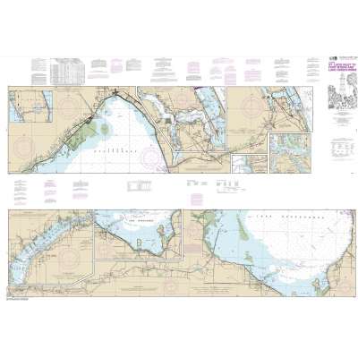 NOAA Chart 11428: Okeechobee Waterway St. Lucie Inlet to Fort Myers; Lake Okeechobee