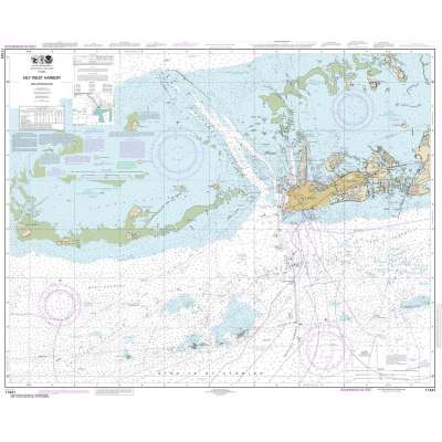 HISTORICAL NOAA Chart 11441: Key West Harbor and Approaches