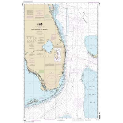 HISTORICAL NOAA Chart 11460: Cape Canaveral to Key West
