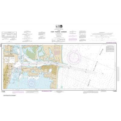 HISTORICAL NOAA Chart 11475: Fort Pierce Harbor