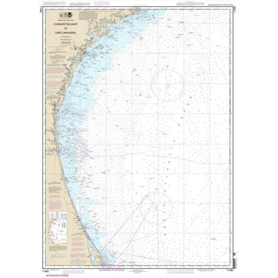 NOAA Chart 11480: Charleston Light to Cape Canaveral