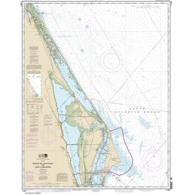 HISTORICAL NOAA Chart 11484: Ponce de Leon Inlet to Cape Canaveral