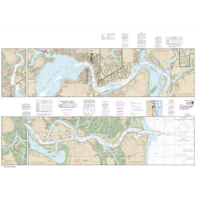 HISTORICAL NOAA Chart 11491: St. Johns River-Atlantic Ocean to Jacksonville