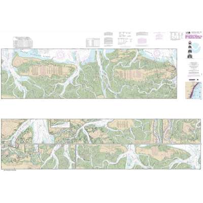 HISTORICAL NOAA Chart 11507: Intracoastal Waterway Beaufort River to St. Simons Sound