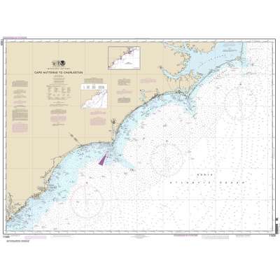 HISTORICAL NOAA Chart 11520: Cape Hatteras to Charleston