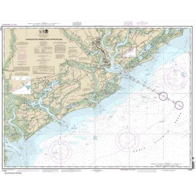 Atlantic Coast NOAA Charts :NOAA Chart 11521: Charleston Harbor and Approaches
