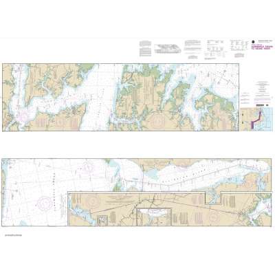 HISTORICAL NOAA Chart 11553: Intracoastal Waterway Albermarle Sound to Neuse River;Alligator River;Second Creek