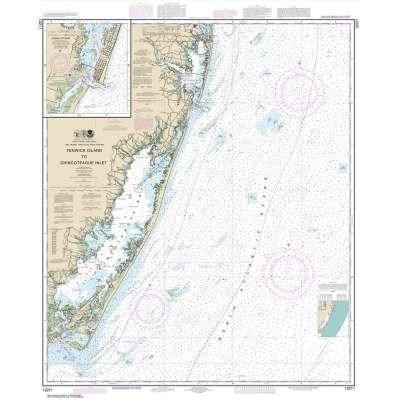 HISTORICAL NOAA Chart 12211: Fenwick Island to Chincoteague Inlet;Ocean City Inlet