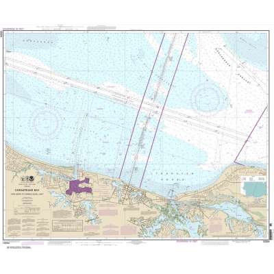 NOAA Chart 12254: Chesapeake Bay Cape Henry to Thimble Shoal Light