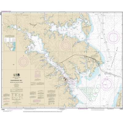 NOAA Chart 12282: Chesapeake Bay Severn and Magothy Rivers