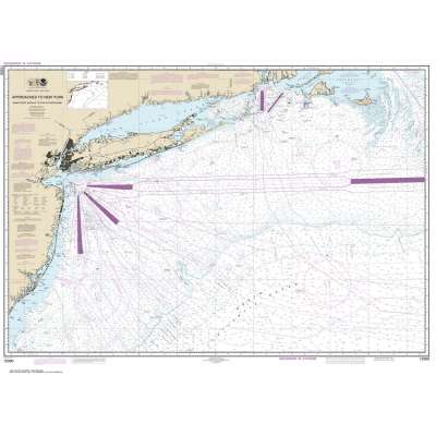 HISTORICAL NOAA Chart 12300: Approaches to New York: Nantucket Shoals to Five Fathom Bank