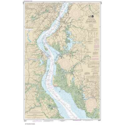 NOAA Chart 12311: Delaware River Smyrna River to Wilmington
