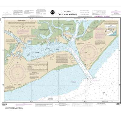 HISTORICAL NOAA Chart 12317: Cape May Harbor