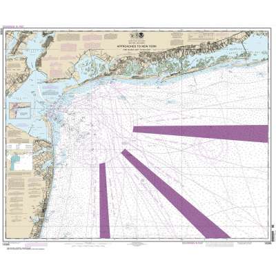 HISTORICAL NOAA Chart 12326: Approaches to New York Fire lsland Light to Sea Girt