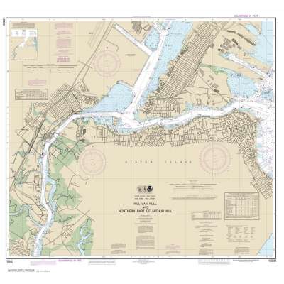 HISTORICAL NOAA Chart 12333: Kill Van Kull and Northern Part of Arthur Kill