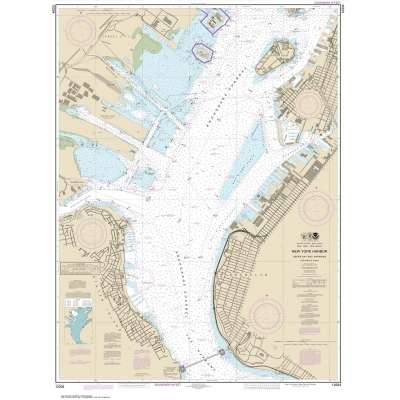 HISTORICAL NOAA Chart 12334: New York Harbor Upper Bay and Narrows-Anchorage Chart