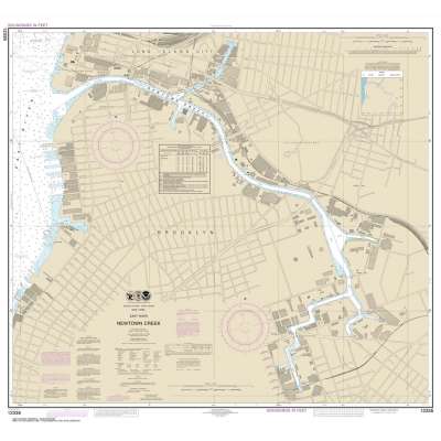 NOAA Chart 12338: East River Newtown Creek