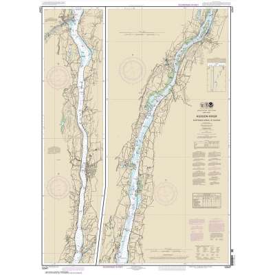 NOAA Chart 12347: Hudson River Wappinger Creek to Hudson