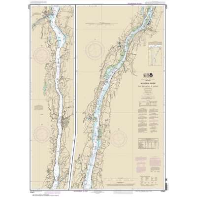 HISTORICAL NOAA Chart 12347: Hudson River Wappinger Creek to Hudson