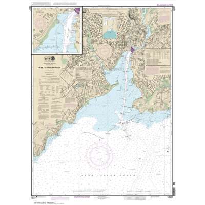 HISTORICAL NOAA Chart 12371: New Haven Harbor;New Haven Harbor (Inset)