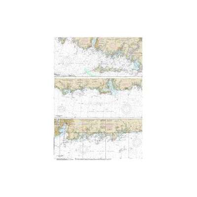 Atlantic Coast NOAA Charts :NOAA Chart 12372: Long Island Sound-Watch Hill to New Haven Harbor (6 PAGE FOLIO)