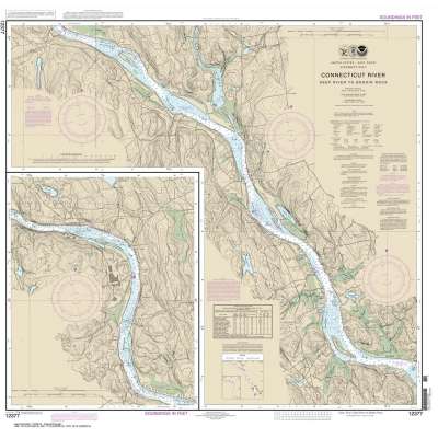 HISTORICAL NOAA Chart 12377: Connecticut River Deep River to Bodkin Rock