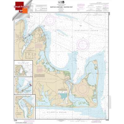 HISTORICAL NOAA Chart 13238: Martha's Vineyard Eastern Part;Oak Bluffs Harbor;Vineyard Haven Harbor;Edgartown Harbor