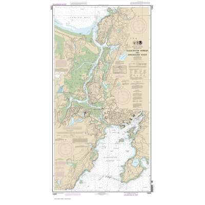 HISTORICAL NOAA Chart 13281: Gloucester Harbor and Annisquam River