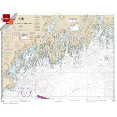 HISTORICAL NOAA Chart 13288: Monhegan Island to Cape Elizabeth