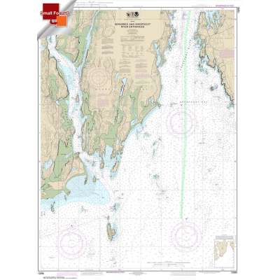 HISTORICAL NOAA Chart 13295: Kennebec and Sheepscot River Entrances