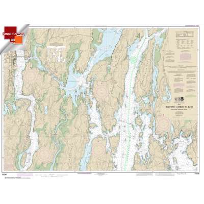 NOAA Chart 13296: Boothbay Harbor to Bath: Including Kennebec River