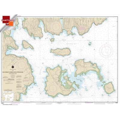 HISTORICAL NOAA Chart 13321: Southwest Harbor and Approaches