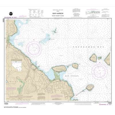 NOAA Chart 13323: Bar Harbor Mount Desert Island