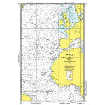 NGA Chart 14: North Atlantic Ocean - Eastern Portion