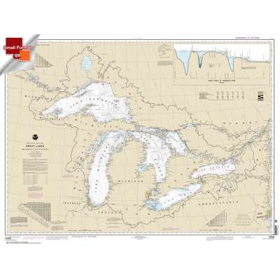 HISTORICAL NOAA Chart 14500: Great Lakes: Lake Champlain to Lake of the Woods